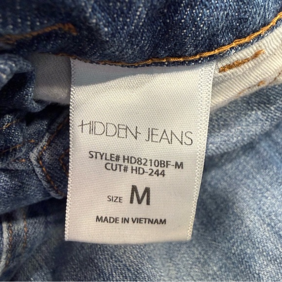 Hidden Jeans Bailey Boyfriend Classic Blue Women's Denim Overalls - Picture 11 of 13